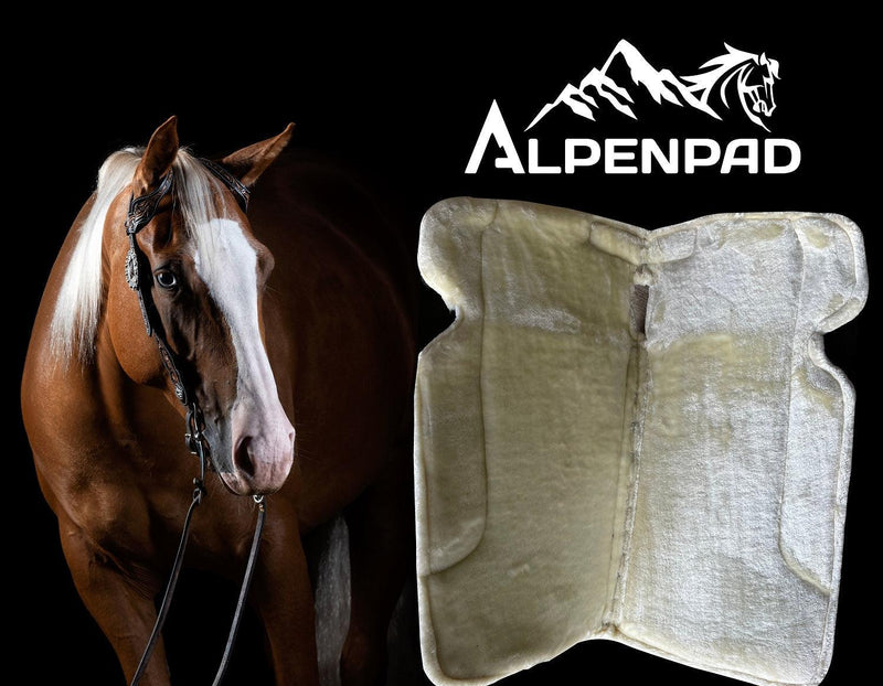 AlpenPad Comfort Line – Performance Filzpad mit Fellunterseite – Lila - Horse_Art_Bodensee